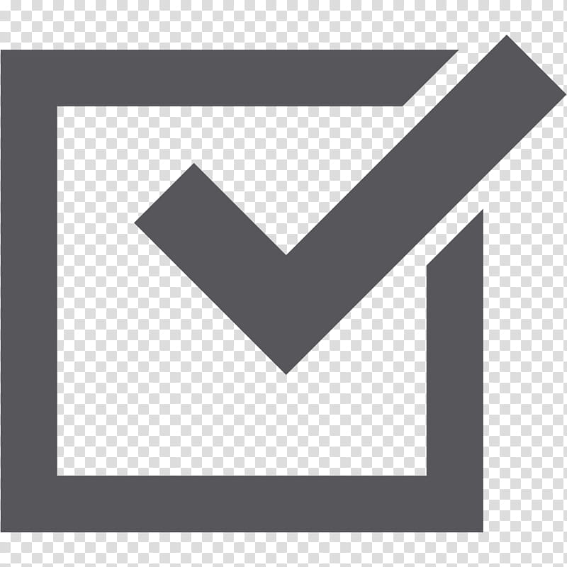 Black Check Mark, Checkbox, Symbol, Button, Context Menu, Email, Line, Triangle transparent background PNG clipart