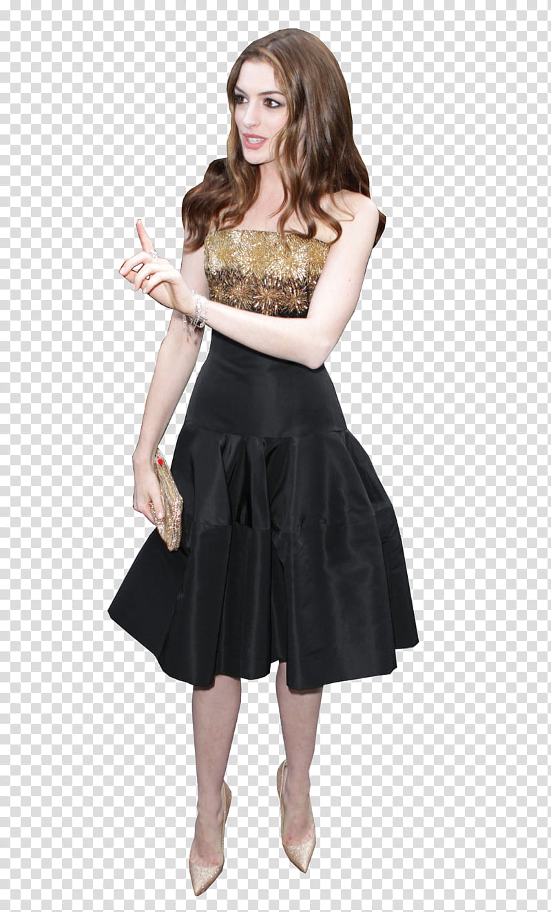 Anne Hathaway Red Carpet transparent background PNG clipart