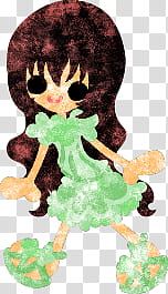 The icons of cute girls in cute dress, asaagao-girl- transparent background PNG clipart