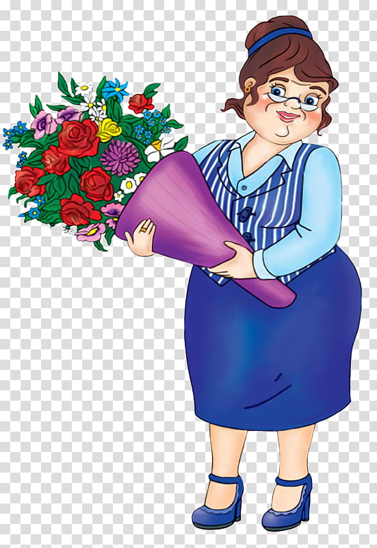 Bouquet Of Flowers Drawing, Flower Bouquet, Cut Flowers, Woman, Cartoon, Character, Animation, Featurepics transparent background PNG clipart