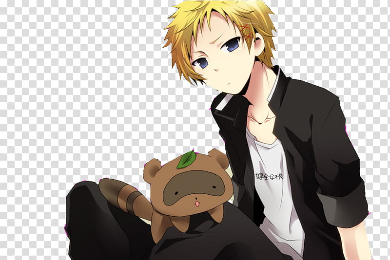 Inu x Boku SS De Renders, a blonde male anime character transparent background PNG clipart