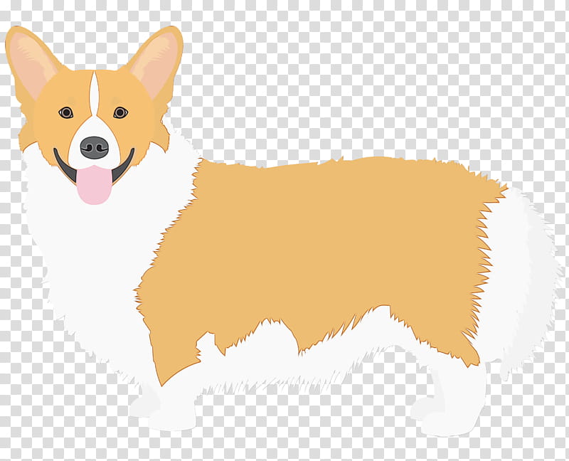 dog welsh corgi pembroke welsh corgi cardigan welsh corgi icelandic sheepdog, Watercolor, Paint, Wet Ink transparent background PNG clipart