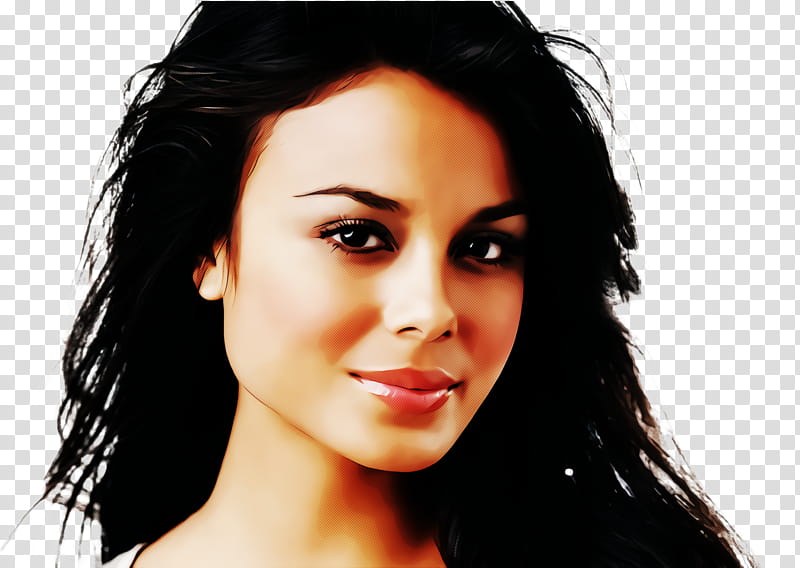 hair face eyebrow chin black hair, Lip, Hairstyle, Skin, Nose, Beauty transparent background PNG clipart