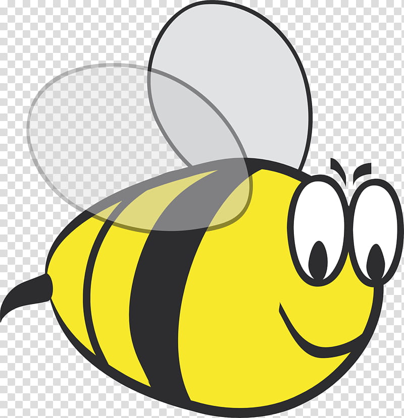 Bumblebee, Yellow, Honeybee, Membranewinged Insect, Cartoon, Pollinator, Smile transparent background PNG clipart