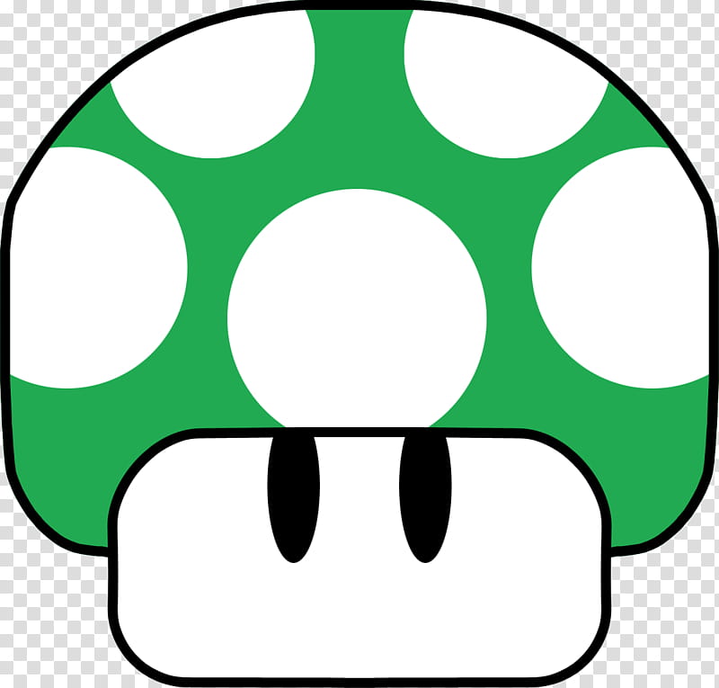 Mario Graphics , green and white Super Mario mushroom transparent background PNG clipart