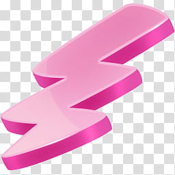 pink lightning bolt logo transparent background PNG clipart