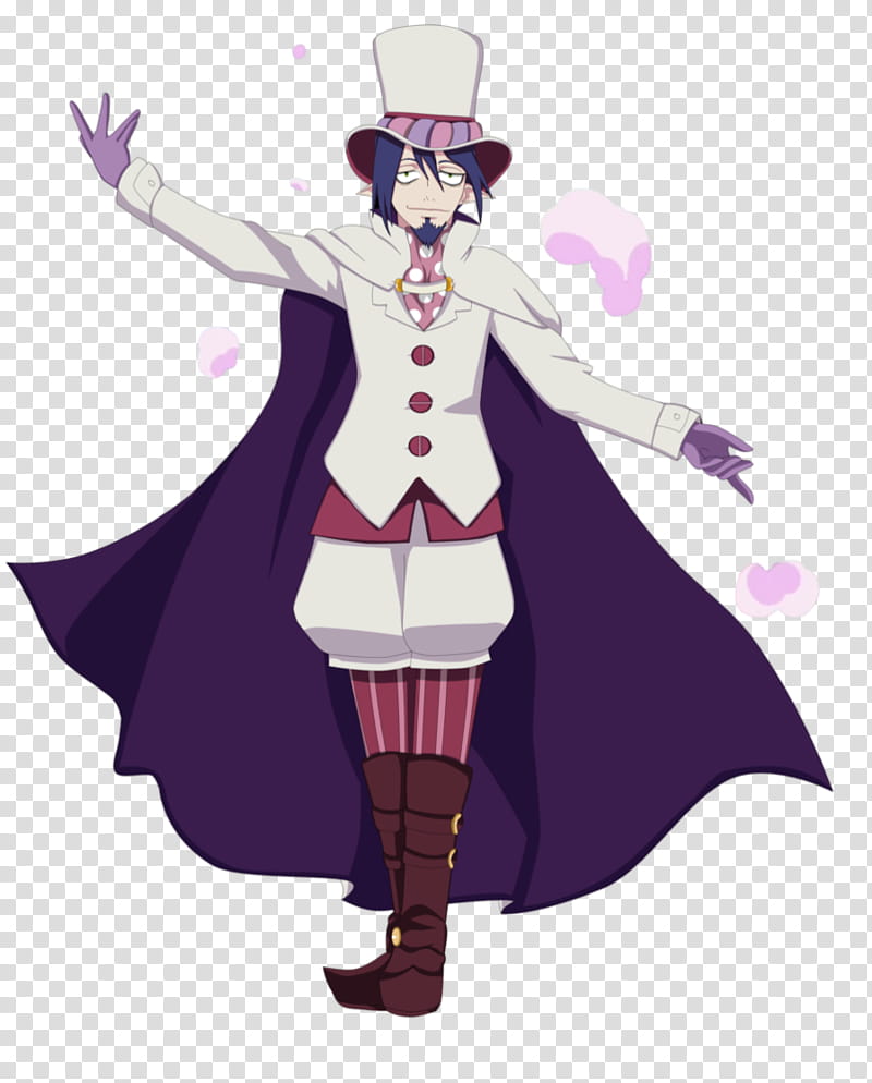 Mephisto Pheles, man wearing cape and hat anime character transparent background PNG clipart