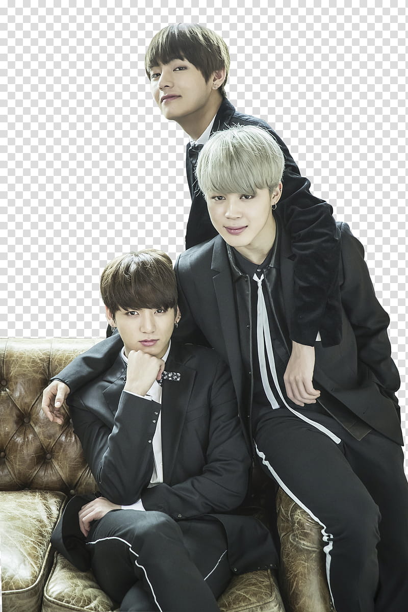 BTS Jimin Jungkook and V transparent background PNG clipart