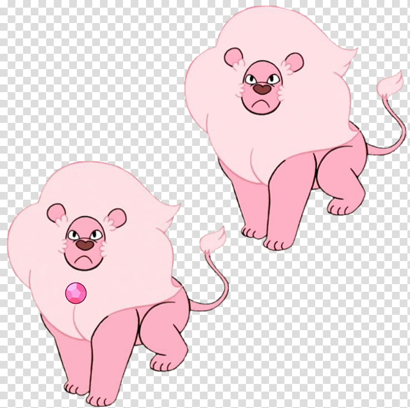 SU Lion Corrupted Rose Qaurtz Lion transparent background PNG clipart