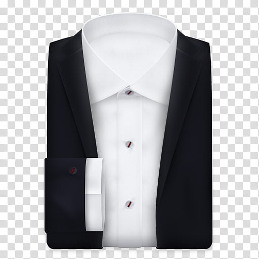 Executive, white dress shirt and black peaked lapel suit jacket illustration transparent background PNG clipart