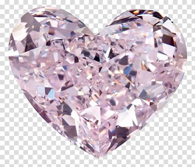 Diamonds Gems, heart-shaped pink jewel transparent background PNG clipart