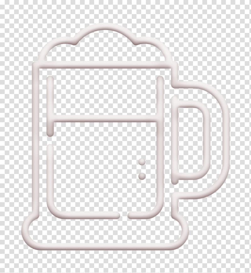 Beer icon Birthday Party icon, Line, Logo, Rectangle, Square transparent background PNG clipart