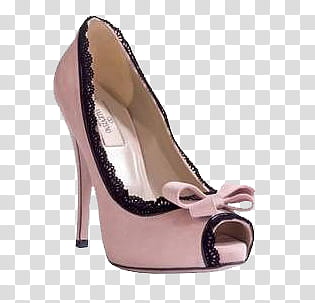 Shoes, unpaired pink peep-toe stiletto transparent background PNG clipart