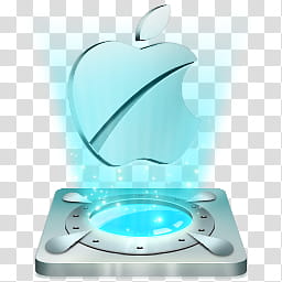 Hologram Dock icons v  , Mac, Apple logo illustration transparent background PNG clipart