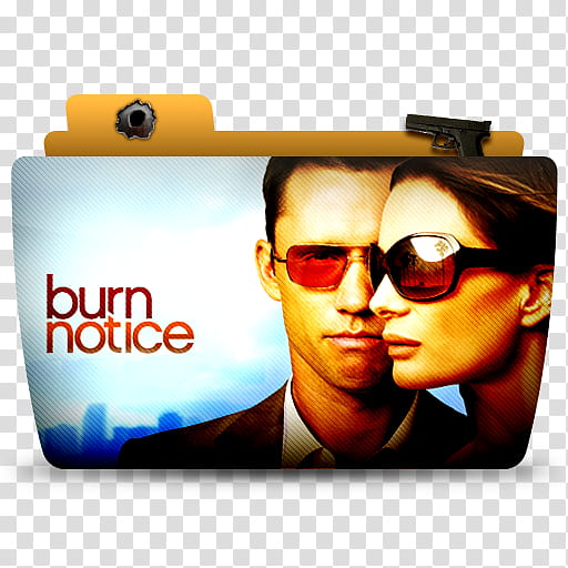 TV Folder Icons ColorFlow Set , Burn Notice, Burn Notice folder icon transparent background PNG clipart