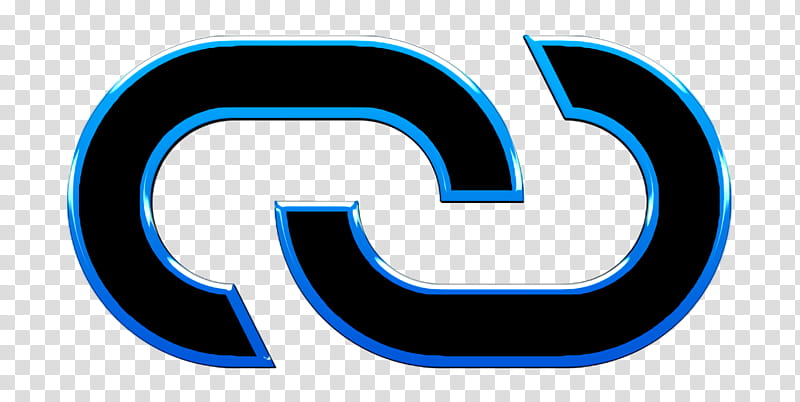 link icon, Blue, Electric Blue, Azure, Line, Logo, Symbol transparent background PNG clipart