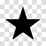 Minimal JellyLock, black star logo transparent background PNG clipart