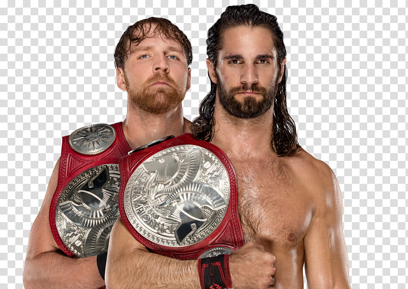 Ambrose Rollins New Tag Team Champions transparent background PNG clipart