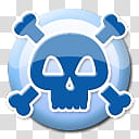 Powder Blue, blue skull illustration transparent background PNG clipart