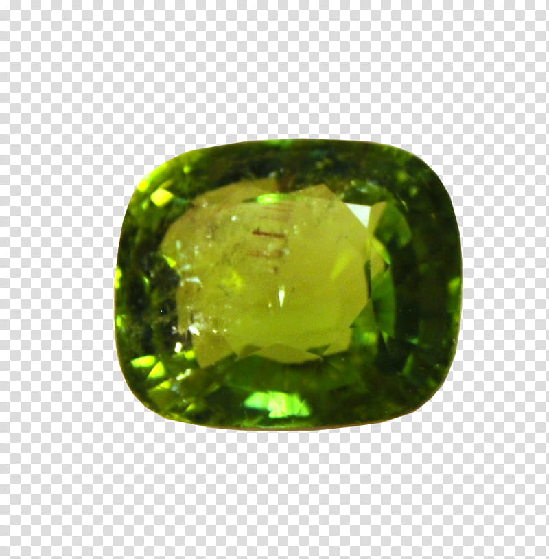 Pillow Cut Peridot, green gemstone transparent background PNG clipart