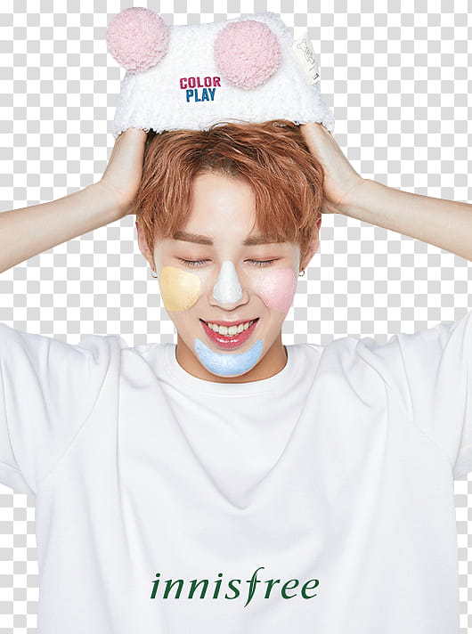 SUNGWOON WANNA ONE , women's white crew neck shirt transparent background PNG clipart