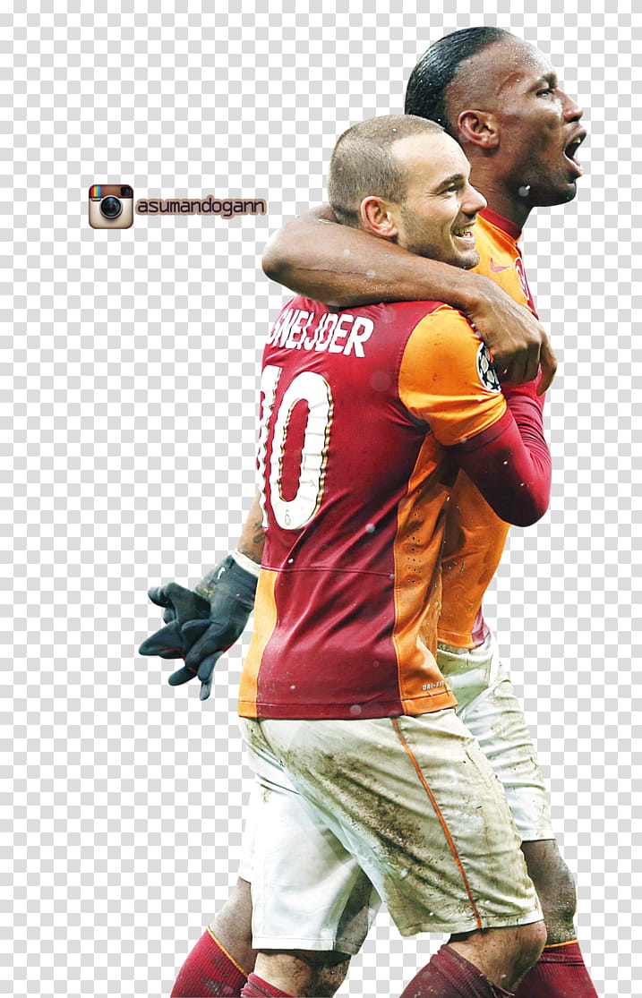 Wesley Sneijder, Didier Drogba, GALATASARAY transparent background PNG clipart