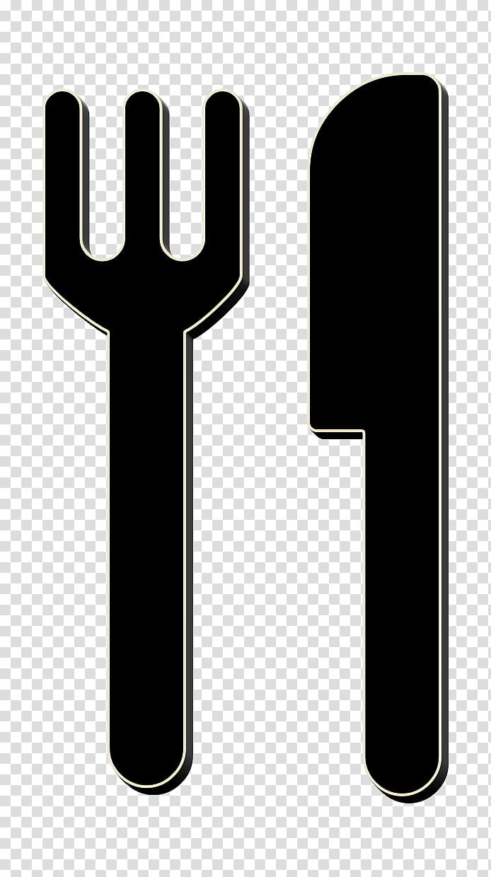 Food icon Restaurant interface symbol of fork and knife couple icon food icon, Coolicons Icon, Line, Material Property, Hand, Cross transparent background PNG clipart