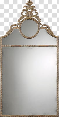 beige steel mirror frames transparent background PNG clipart