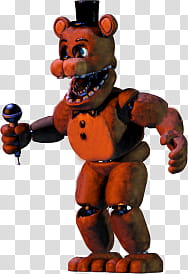 Withered Freddy Full Body (Fnaf World Foxy.exe) transparent background PNG clipart