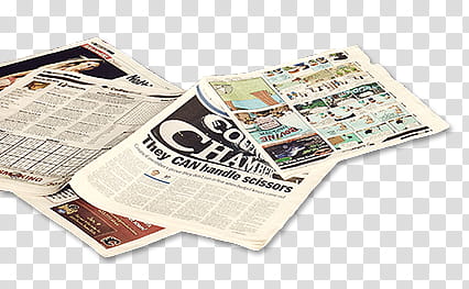 , white and black newspapers transparent background PNG clipart
