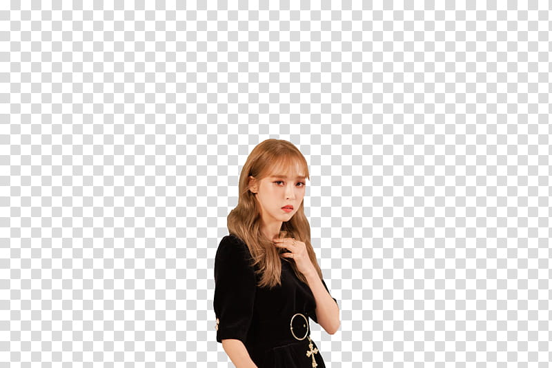 Moonbyul MAMAMOO PAINT ME, women's black top transparent background PNG clipart