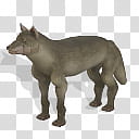 Spore creature Grey Wolf  transparent background PNG clipart