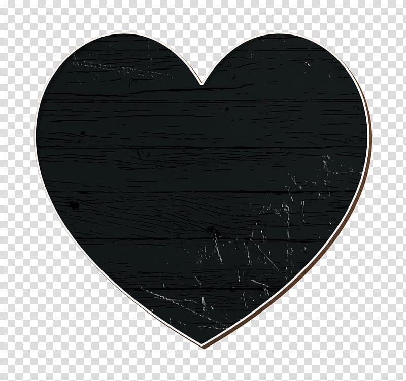 heart icon, Black, Metal, Love transparent background PNG clipart