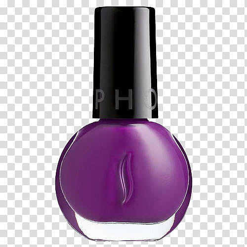 Nail Polish, purple nail lacquer bottle transparent background PNG clipart