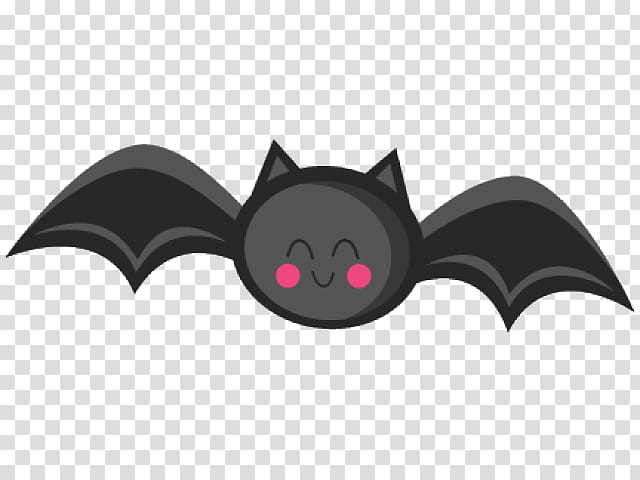 Halloween Cartoon Character, Bat, Halloween Bats, Cuteness, Vampire Bat, Black, Snout transparent background PNG clipart