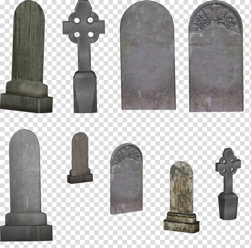 Tombstone s, four white ceramic candle holders transparent background PNG clipart