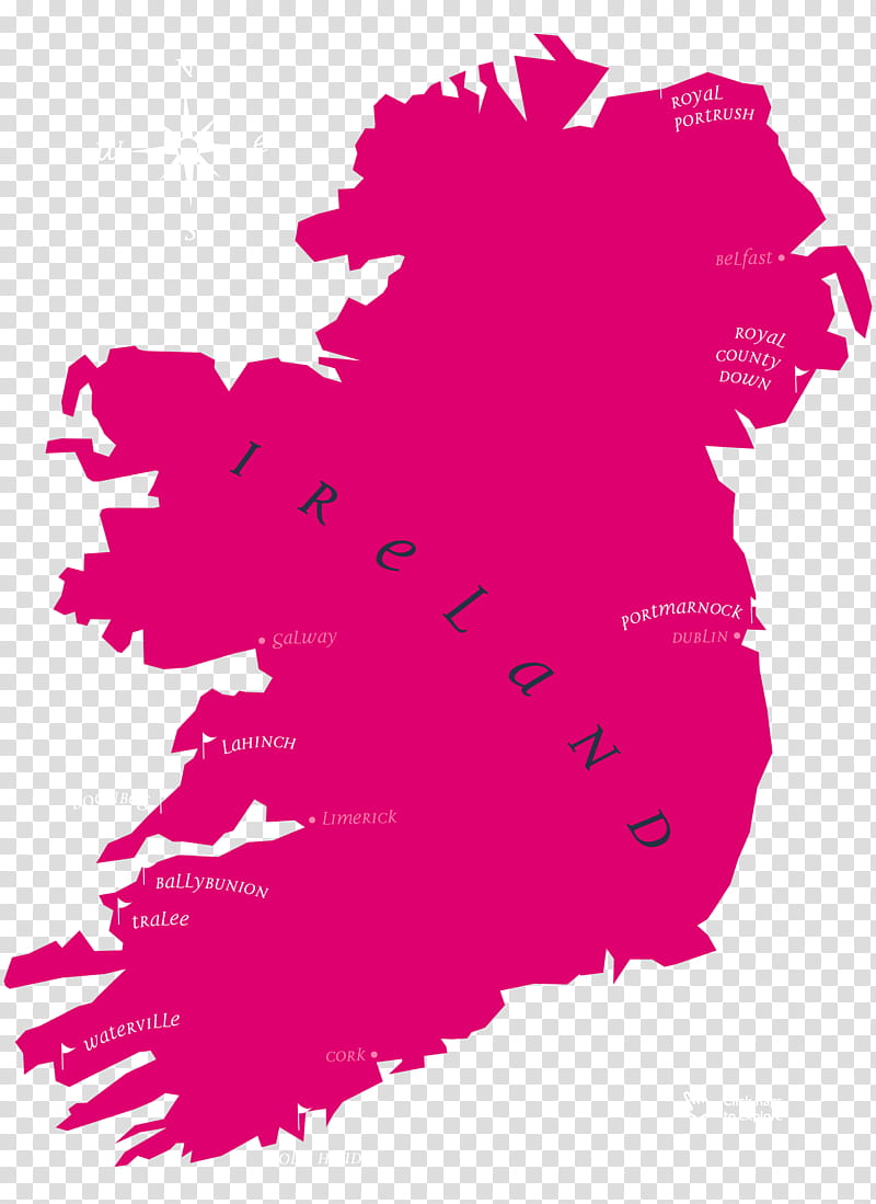 Pink Flower, Ireland, Map, Index Map, Cartography, Red, Leaf, Magenta transparent background PNG clipart