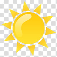 Weather Icon Set, sun transparent background PNG clipart