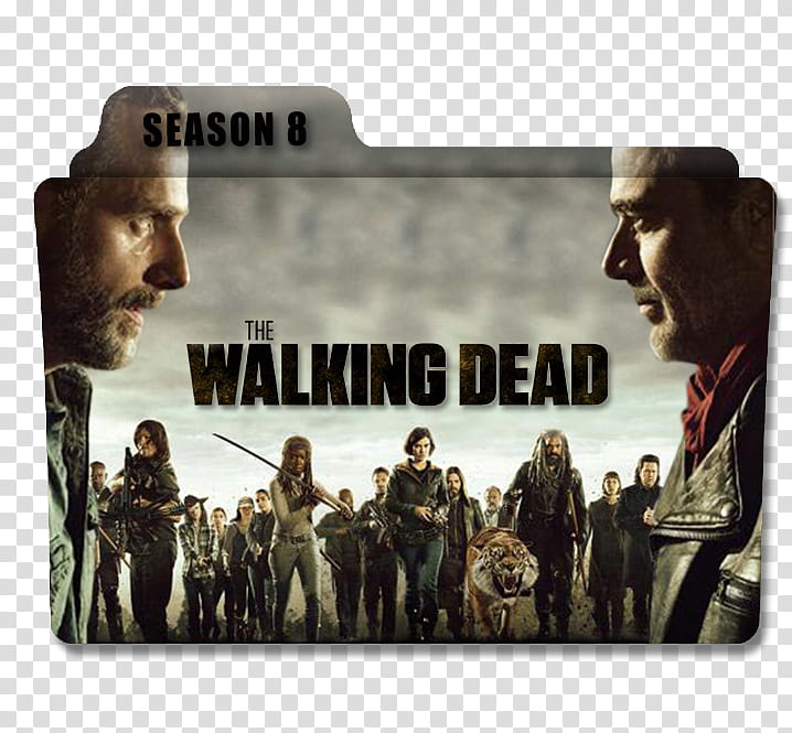 The Walking Dead Serie Folders, The Walking Dead Season  TV series cover folder icon transparent background PNG clipart