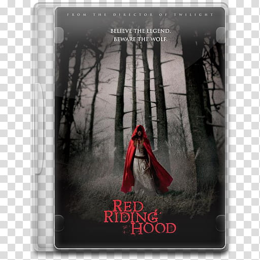 Movie Icon , Red Riding Hood, Red Riding Hood DVD case transparent background PNG clipart