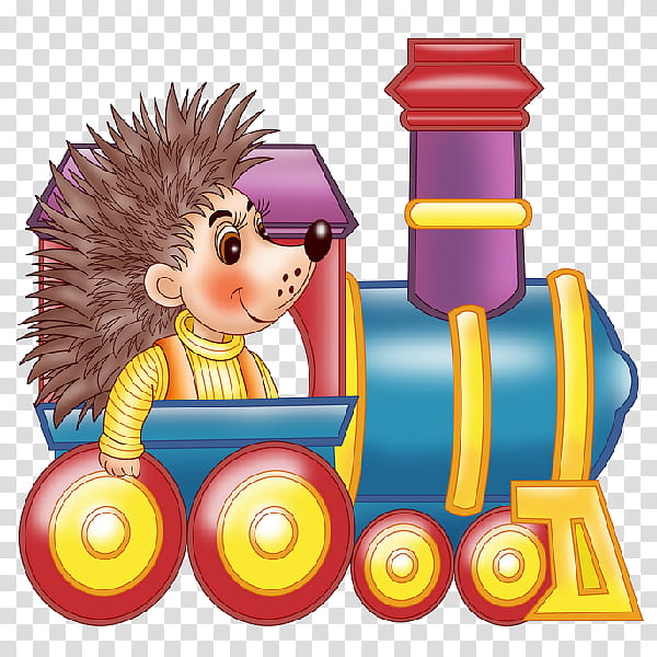 cartoon toy vehicle locomotive, Cartoon, Play transparent background PNG clipart