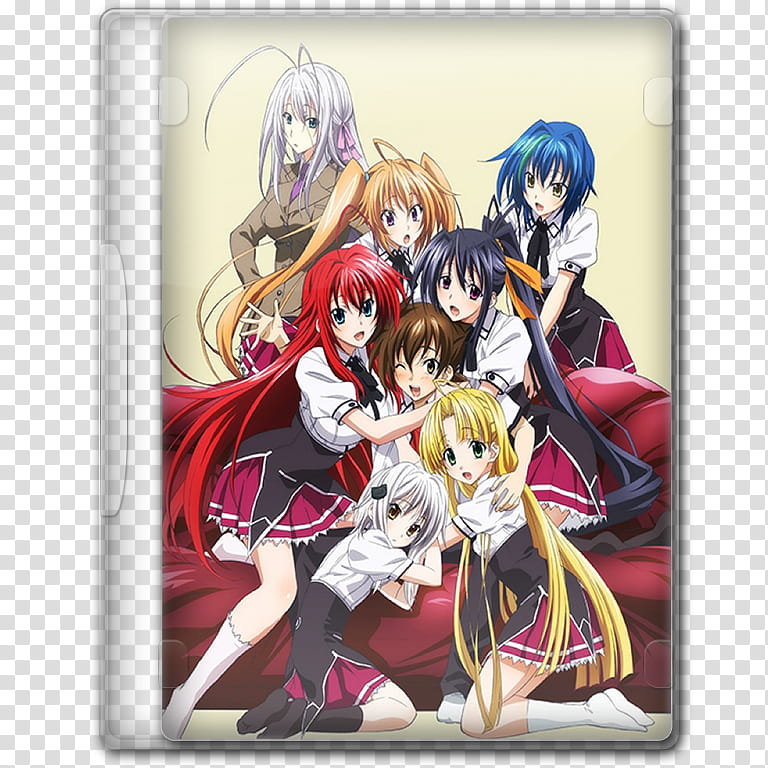 Anime  Spring Season Icon , High School DxD BorN, anime DVD case transparent background PNG clipart