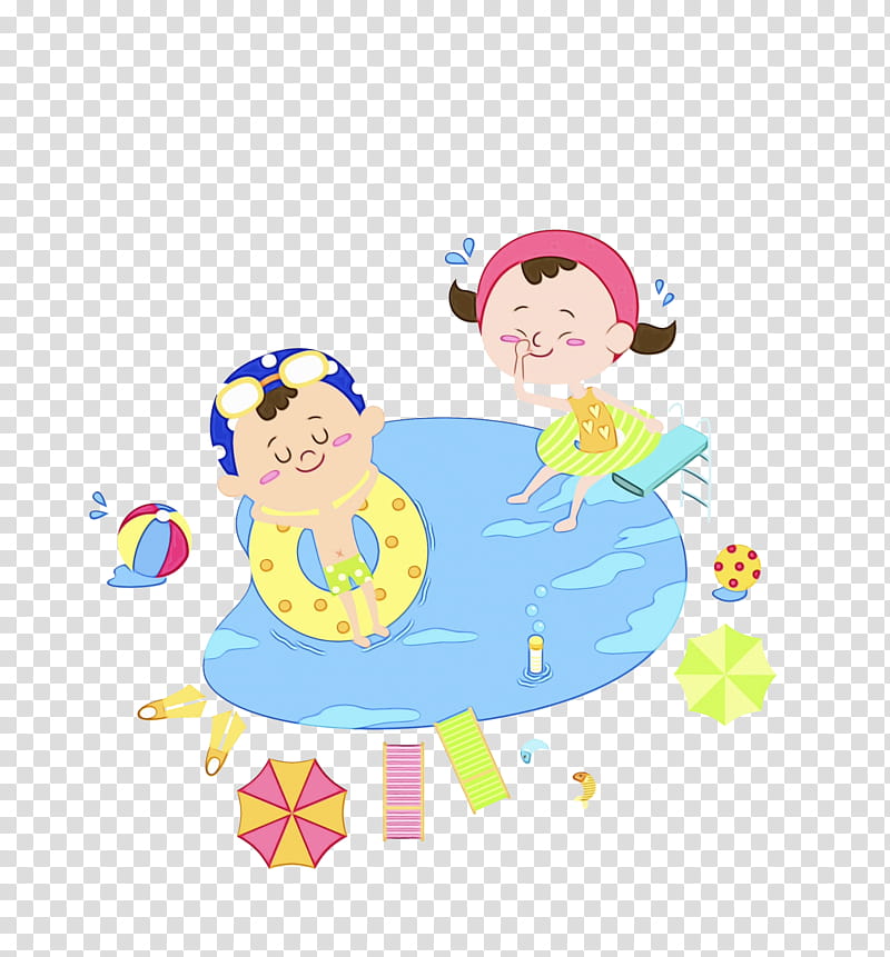 Summer Color, Toddler, Child, Summer
, Vacation, Cartoon, Character transparent background PNG clipart