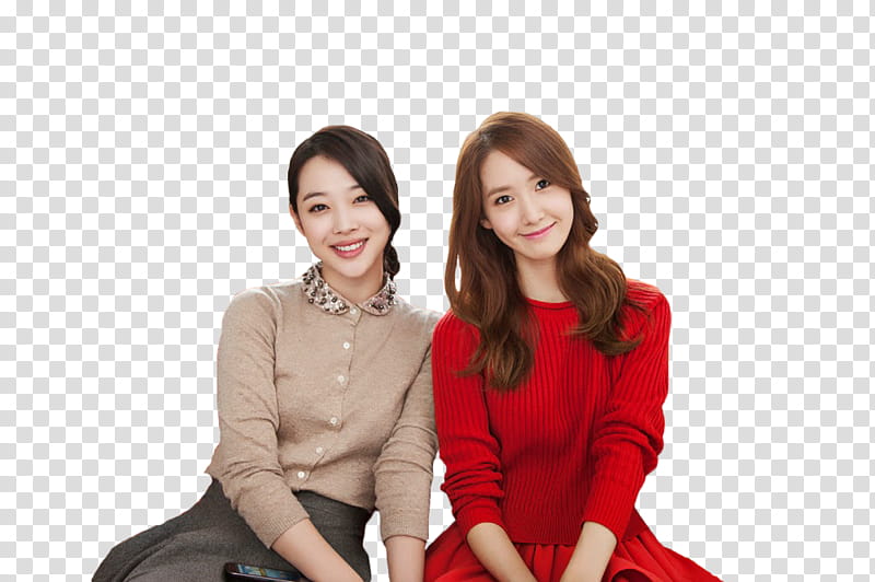 f x Sulli and SNSD YoonA Cutout transparent background PNG clipart