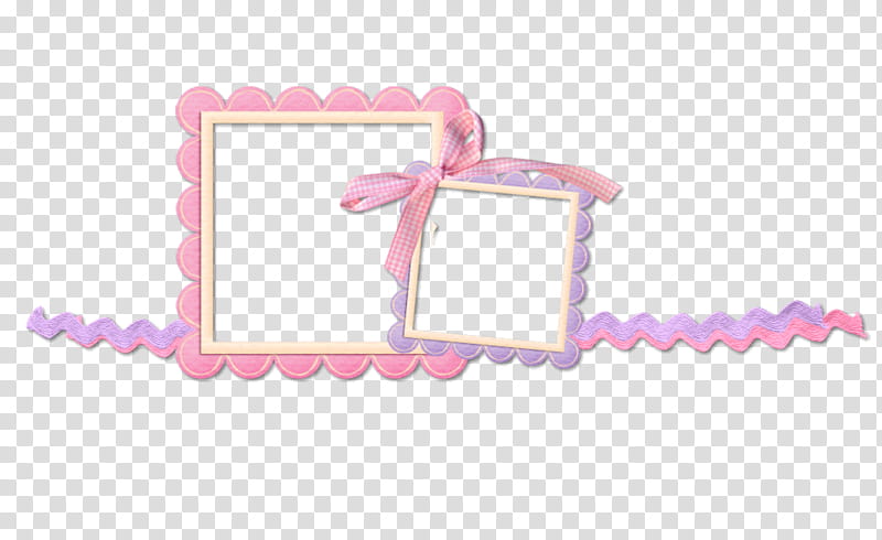 two pink and purple frames illustration transparent background PNG clipart