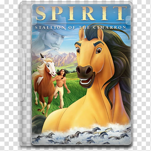 Movie Icon , Spirit, Stallion of the Cimarron, Spirit Stallion of the Cimarron DVD case transparent background PNG clipart