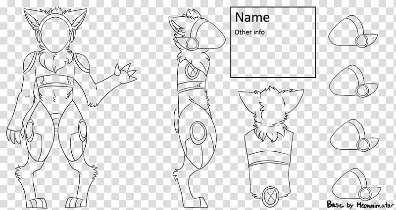 FU BASE Protogen Reference Sheet, animal illustration transparent background PNG clipart