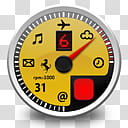 Dashboard Ferrari, dashboard_ferrari_yellow icon transparent background PNG clipart