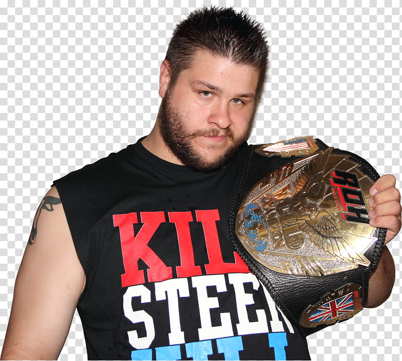 Kevin Steen ROH World Champion transparent background PNG clipart