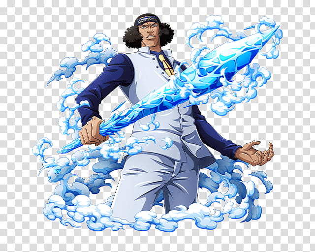 Kuzan AKA Admiral Aokiji, One Piece character illustration transparent background PNG clipart